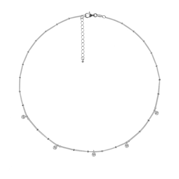 Cadena Element de plata 925 con circonitas blancas